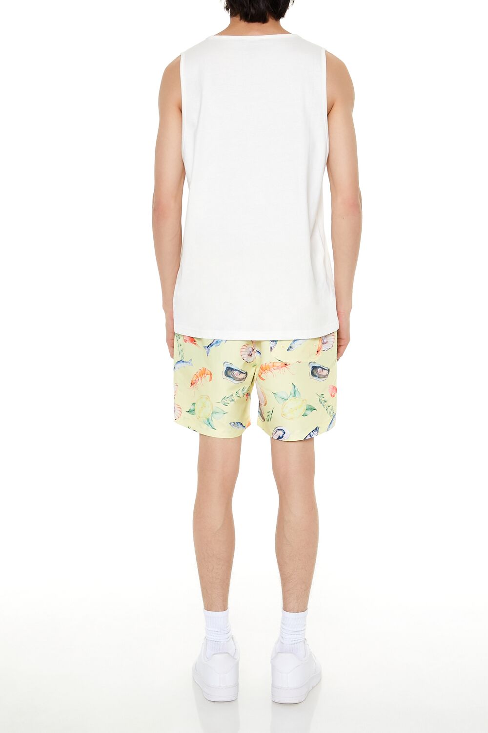 Fish Print Swim Trunks - Image 4