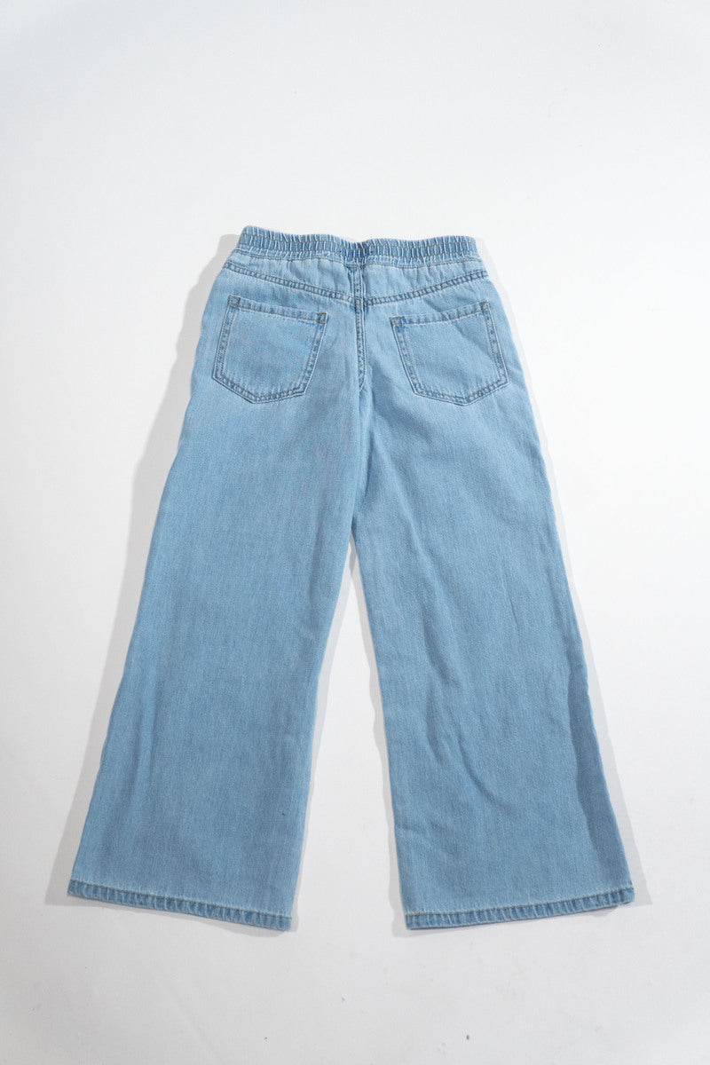 Kids Wide-Leg Utility Denim Pants - Image 2