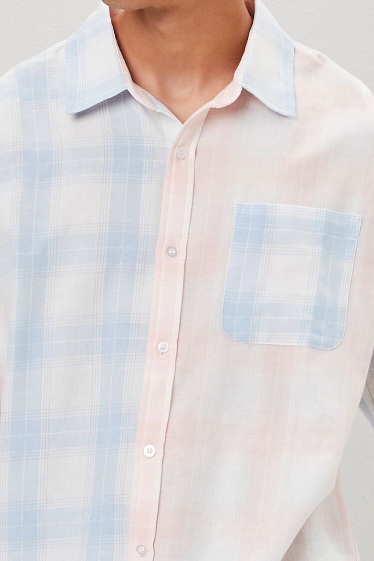 Reworked Plaid Button-Front Shirt - Image 5
