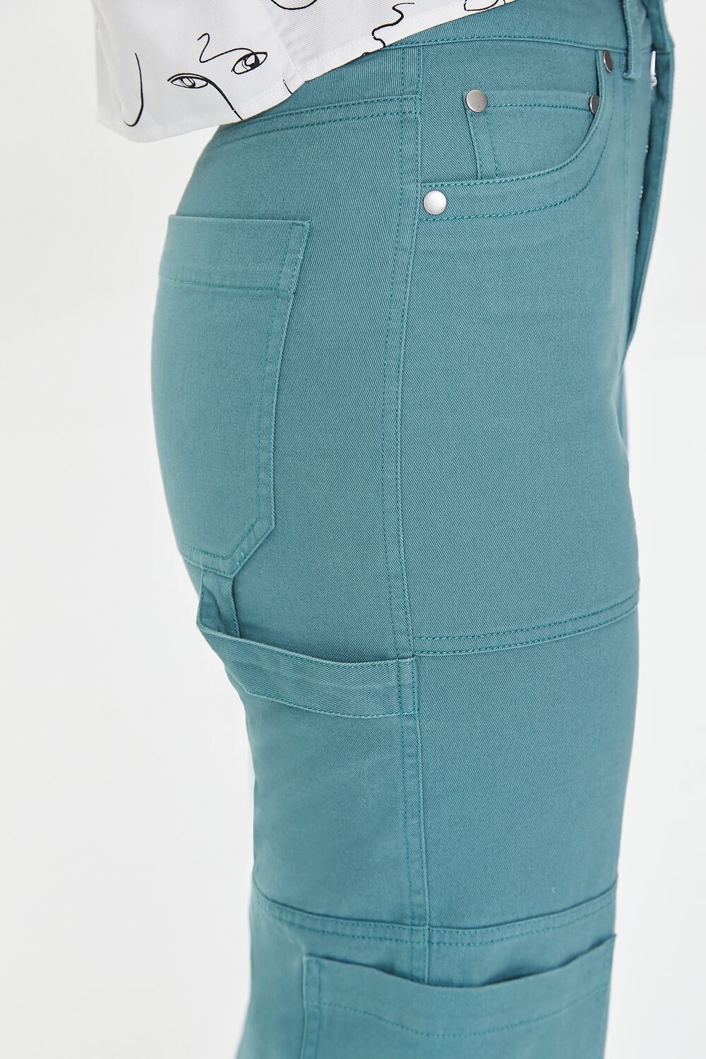 Twill High-Rise Pants - Image 5