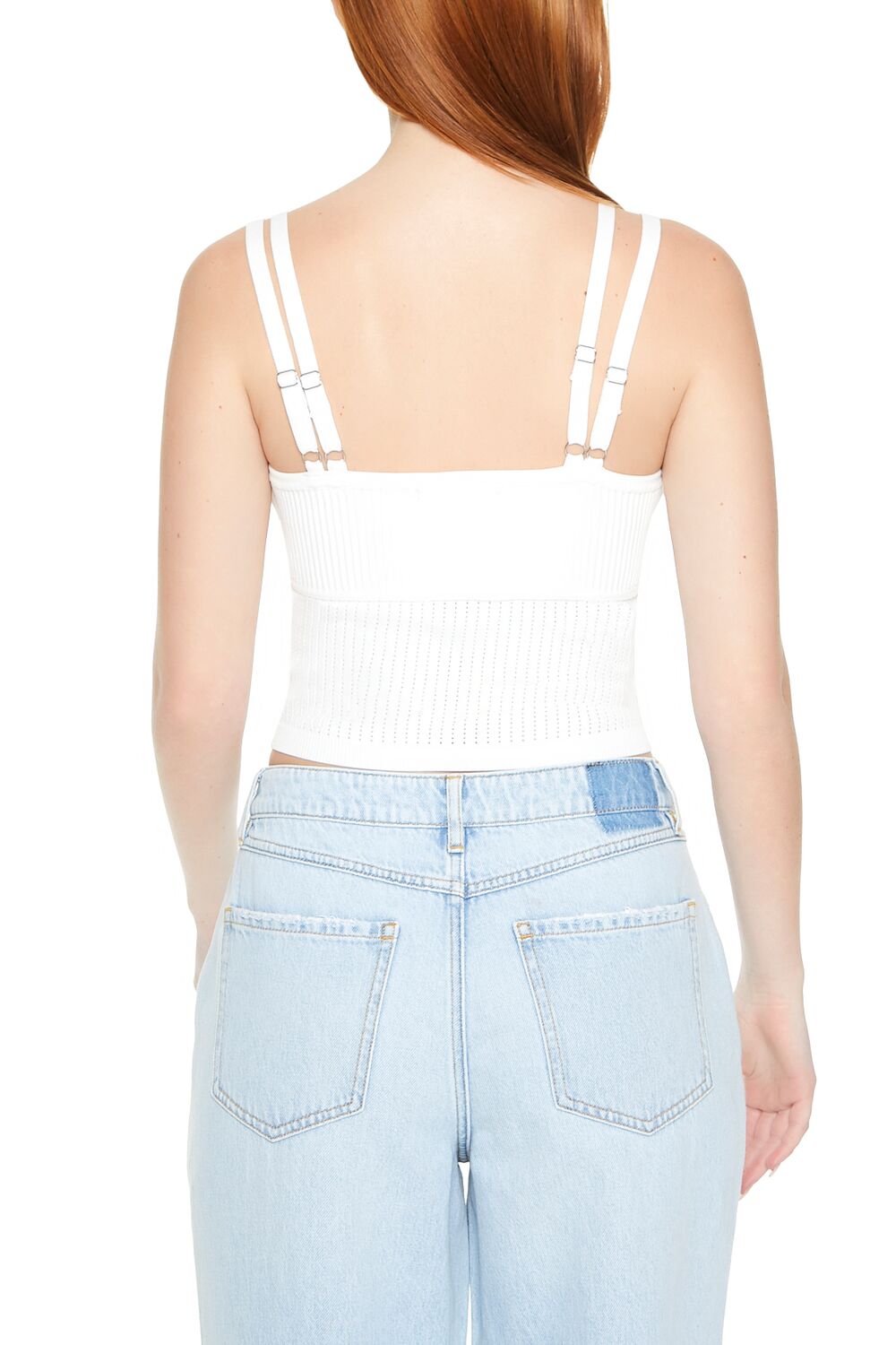 Sweater-Knit Cropped Cami - Image 3