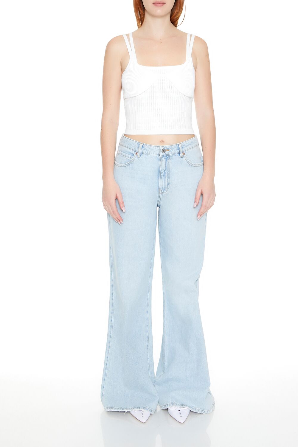Sweater-Knit Cropped Cami - Image 4