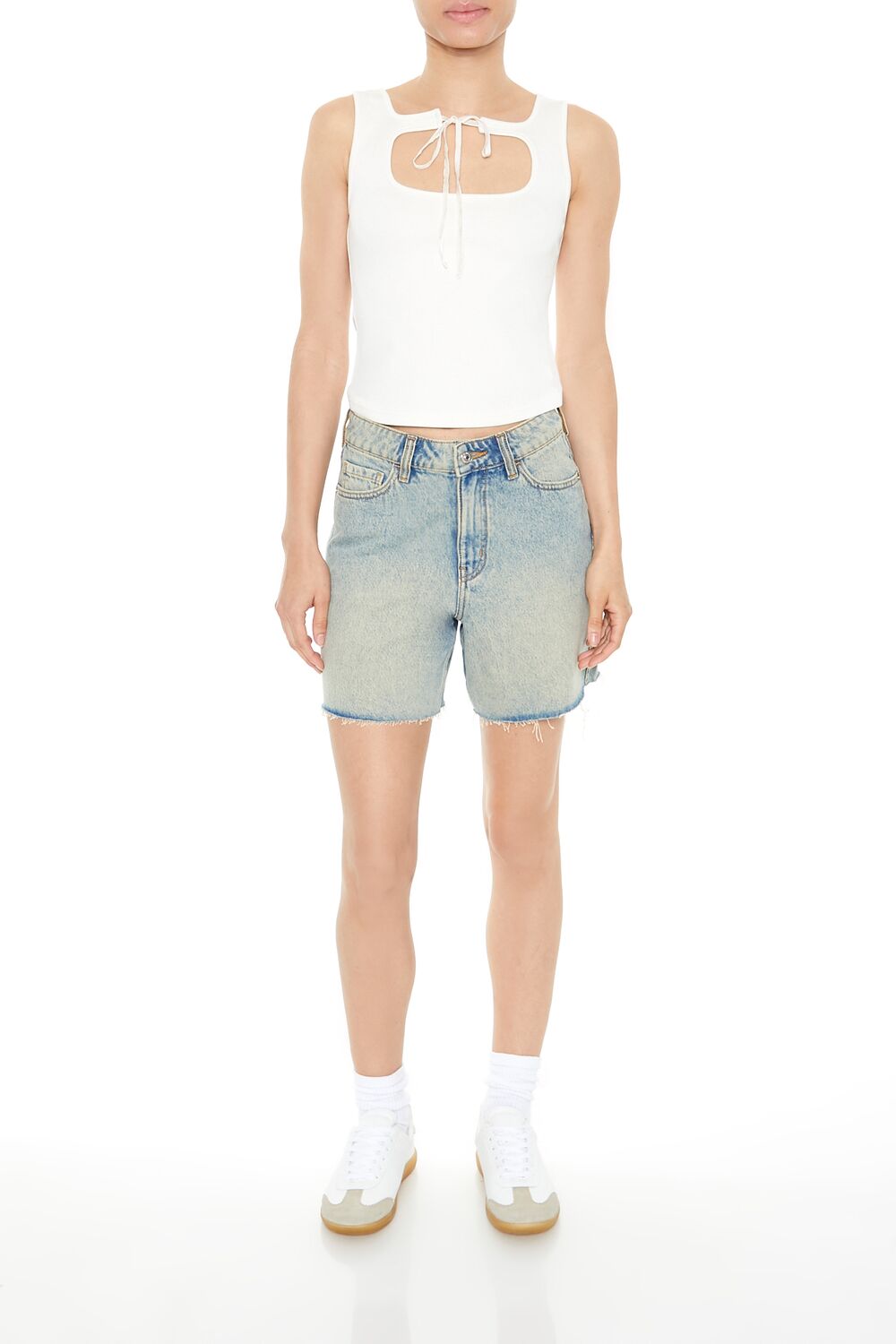 Cutout Tie-Front Tank Top - Image 2
