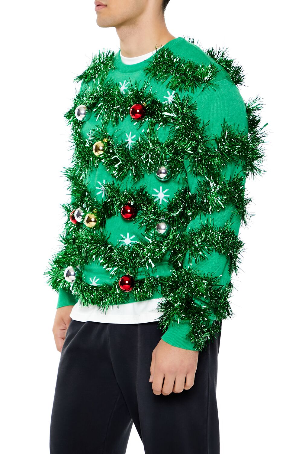 Unisex Tinsel & Ornament Sweater - Image 4