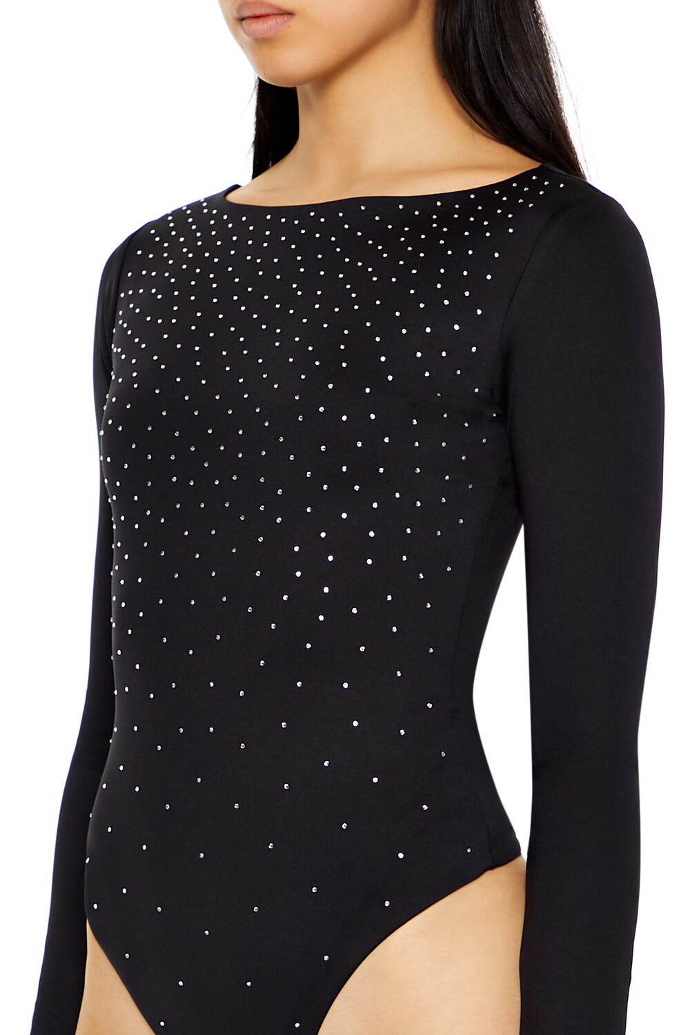 Contour Sculpt Rhinestone Bodysuit - Image 4