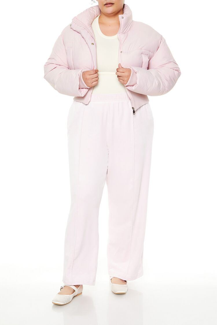 Plus Size Cropped Puffer Jacket - Image 2
