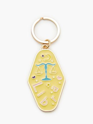 Libra Enamel Keychain
