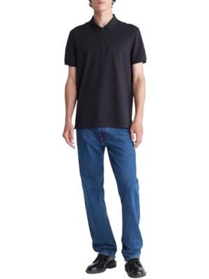 Ss Tech Zip Polo Black