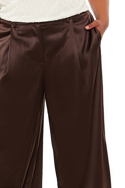 Plus Size Satin Trouser Pants - Image 10